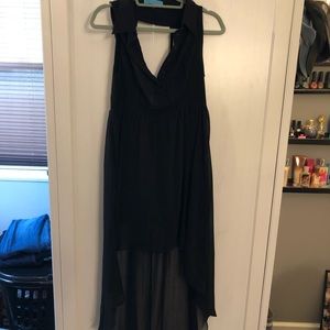 Black High low Dress